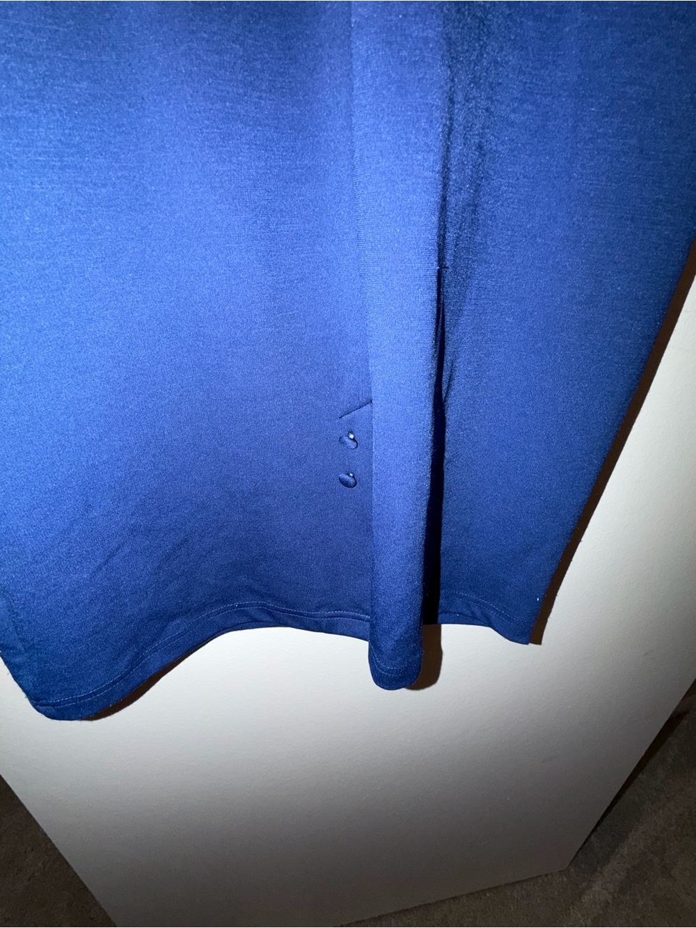 Unique Vintage Royal Blue Midi Sheath Dress - Picture 3 of 4